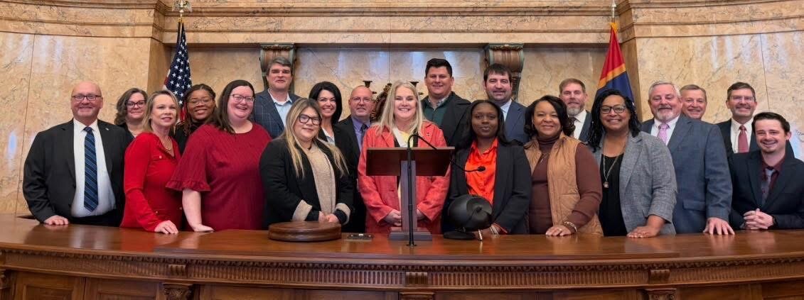 Group gathered during the Chamber trip to the capitol